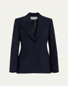 Gabriela Hearst Leiva Tailored Wool Blazer In Dark Navy