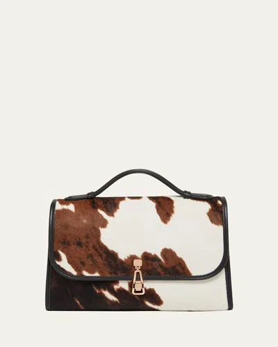Gabriela Hearst Leonora Medium Cow-print Calf Hair Tote In Animal Print
