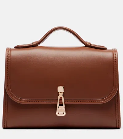 Gabriela Hearst Leonora Small Leather Crossbody Bag In Brown