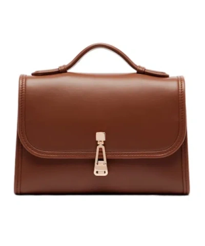 Gabriela Hearst Leonora Small Leather Crossbody Bag In Red