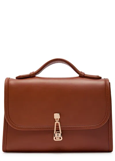 Gabriela Hearst Leonora Small Leather Top Handle Bag In Brown