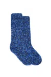 Gabriela Hearst Leto Knit Socks In Sky, Cobalt & Dark Navy Cashmere In Sky/cobalt/dark Navy