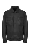 Gabriela Hearst Levy Jacket In Black Nappa Leather In Black