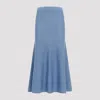 Gabriela Hearst Manni Cashmere Midi Skirt In Blue