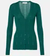 Gabriela Hearst Lillian Wool Cardigan In Emerald Green