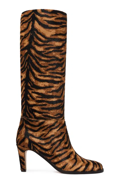 Gabriela Hearst Linda Over The Knee Boot In Animal Print