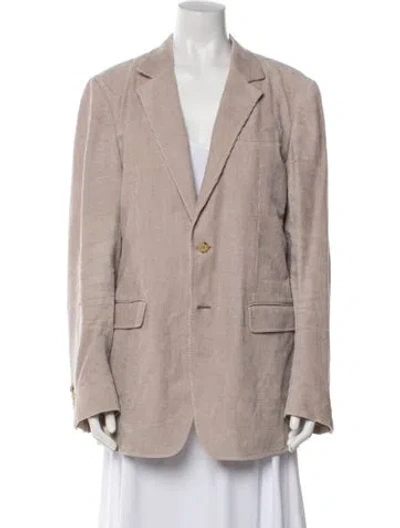 Pre-owned Gabriela Hearst Linen Blazer In Neutral