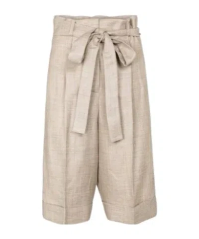 Gabriela Hearst Linen Shorts In Multi