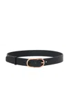 Gabriela Hearst Link Buckle Belt In Black