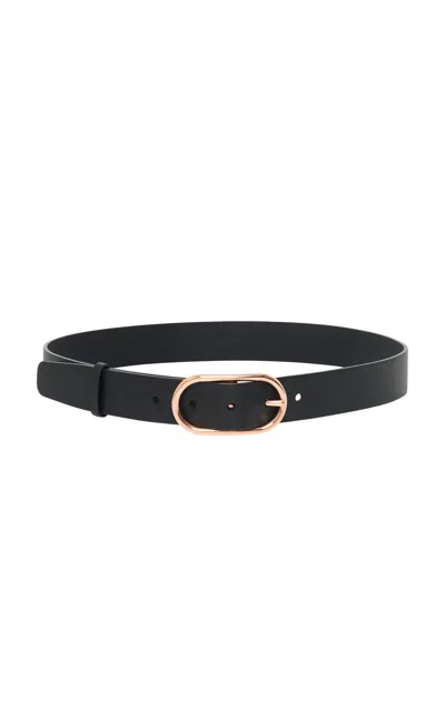Gabriela Hearst Link Buckle Belt In Black