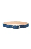 Gabriela Hearst Link Buckle Belt In Blue