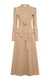 Gabriela Hearst Liora Cotton Belted Pocket Dress