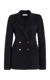 GABRIELA HEARST LLOYD BLAZER IN BLACK DOUBLE-FACE RECYCLED CASHMERE