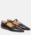 Gabriela Hearst Lola Leather Mary Jane Ballerina Flats In Black