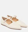 Gabriela Hearst Ballerinas Lola Aus Leder In Weiss