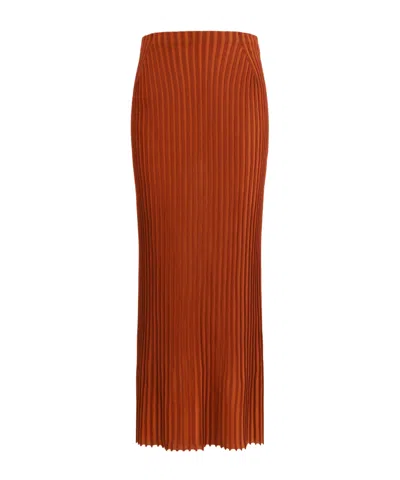 GABRIELA HEARST KRAUSE RIBBED-KNIT SKIRT
