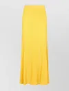 Gabriela Hearst Eula Pleated Midi Skirt In Yellow