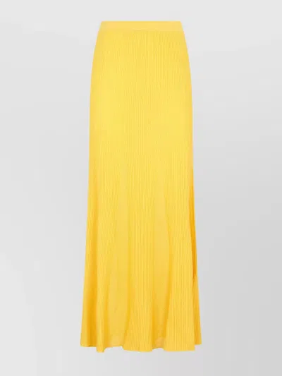 GABRIELA HEARST LONG MAXI PLEATED WOOL SKIRT
