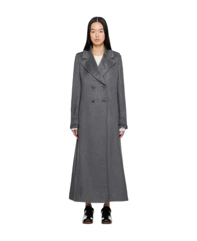 Gabriela Hearst Long-sleeved Coat In Black