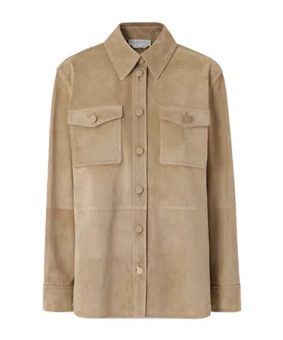 Gabriela Hearst Long-sleeved Shirt In Brown