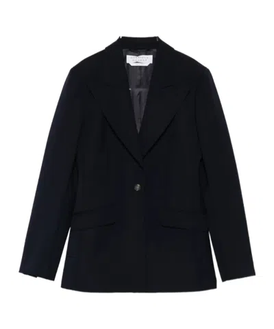 Gabriela Hearst Long-sleeved Suit Jacket In Blue
