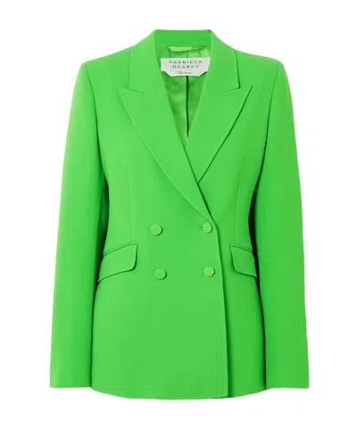 Gabriela Hearst Long-sleeved Suit Jacket In Green