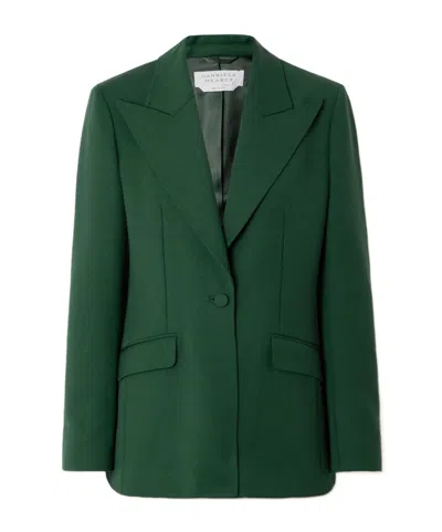 Gabriela Hearst Long-sleeved Suit Jacket In Green