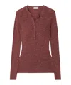 Gabriela Hearst Long-sleeved Sweater In Burgundy