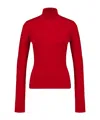 Gabriela Hearst May Knit Turtleneck In Scarlet Red Merino Wool Cashmere In Red
