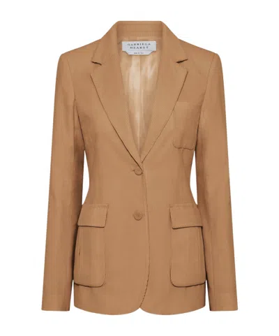 Gabriela Hearst Long-sleeved Suit Jacket In Brown