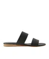 Gabriela Hearst Lora Leather Slides In Black