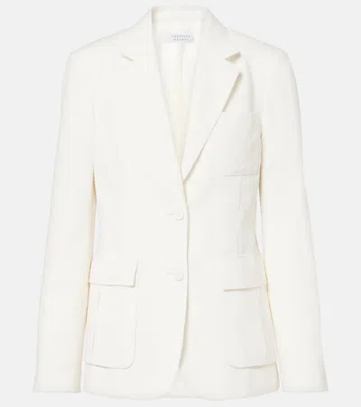 Gabriela Hearst Louisa Cotton Corduroy Blazer In White