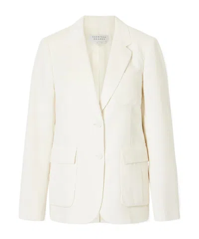 Gabriela Hearst Louisa Cotton Ribbed Blazer In Neutral