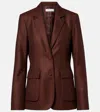 Gabriela Hearst Louisa Tailored Wool-cashmere Blazer In Brown