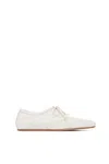 Gabriela Hearst Maya Leather Oxford Shoes In Cream