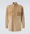 Gabriela Hearst Hemdjacke Lucas Aus Veloursleder In Brown