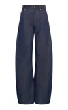 Gabriela Hearst Lucian Rigid High-rise Wide-leg Jeans In Blue