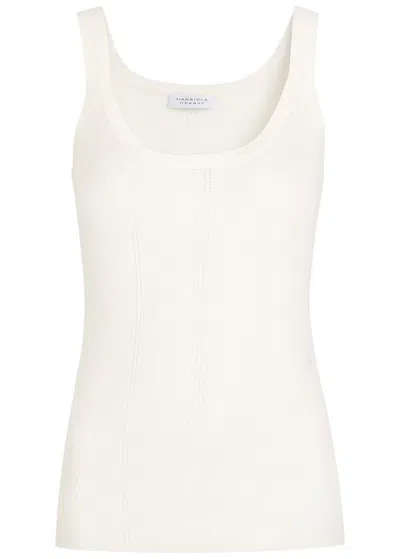 Gabriela Hearst Lucy Pointelle Wool Tank In White