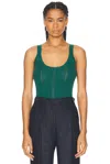 Gabriela Hearst Lucy Wool Tank Top In Emerald Green