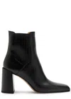 Gabriela Hearst Luke 70 Leather Ankle Boots In Black