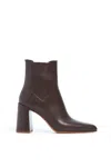 Gabriela Hearst Luke High Heel Boot In Chocolate Leather In Brown