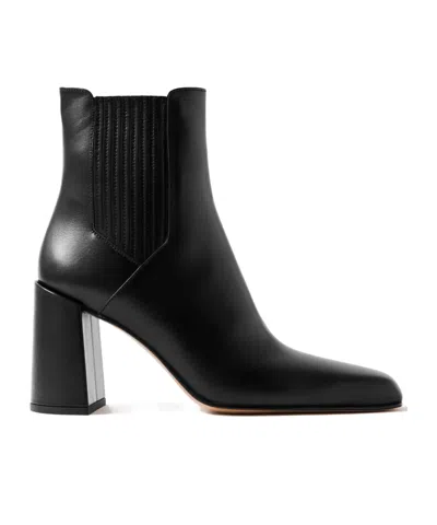 Gabriela Hearst Luke Leather Ankle Boots In Black