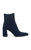 Gabriela Hearst Luke Suede Ankle Boots In Navy