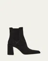 Gabriela Hearst Luke Suede Booties In Black