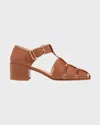Gabriela Hearst Lyle Block Heel Pump In Cognac Nappa Leather In Cognac