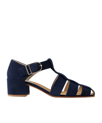 Gabriela Hearst Lyle Suede Pumps In Blue