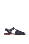 Gabriela Hearst Lynn Denim Fisherman Sandals In Denim