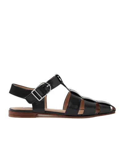 Gabriela Hearst Lynn Leather Sandals In Black