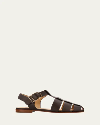 Gabriela Hearst Lynn Leather Fisherman Sandals