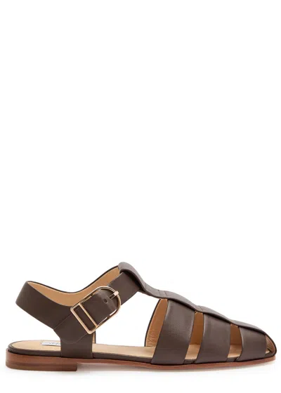 Gabriela Hearst Lynn Leather Sandals In Brown